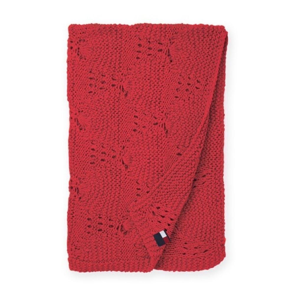 Tommy Hilfiger Bar Harbor Throw. New . Red